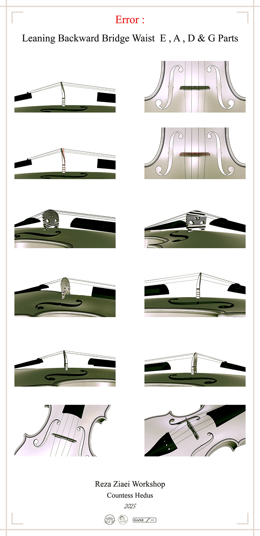 Leaning Backward Bridge Waist E , A , D & G Parts